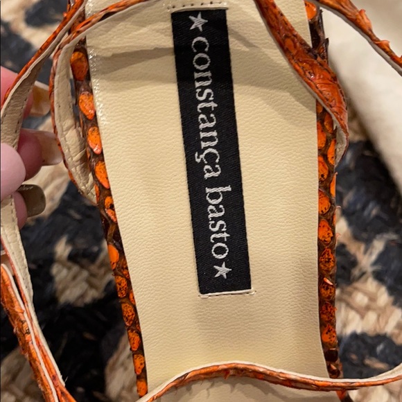 Constança Basto (real) Python Sandals sz 39 NWOT - Picture 3 of 7